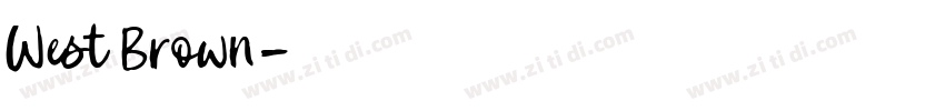 West Brown字体转换
